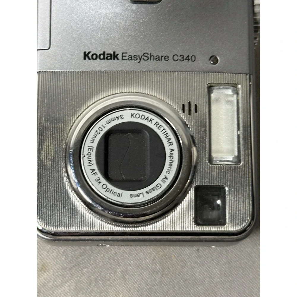 Kodak EasyShare C340 Digital Camera Silver 5.0MP 3x Optical Vintage UNTESTED